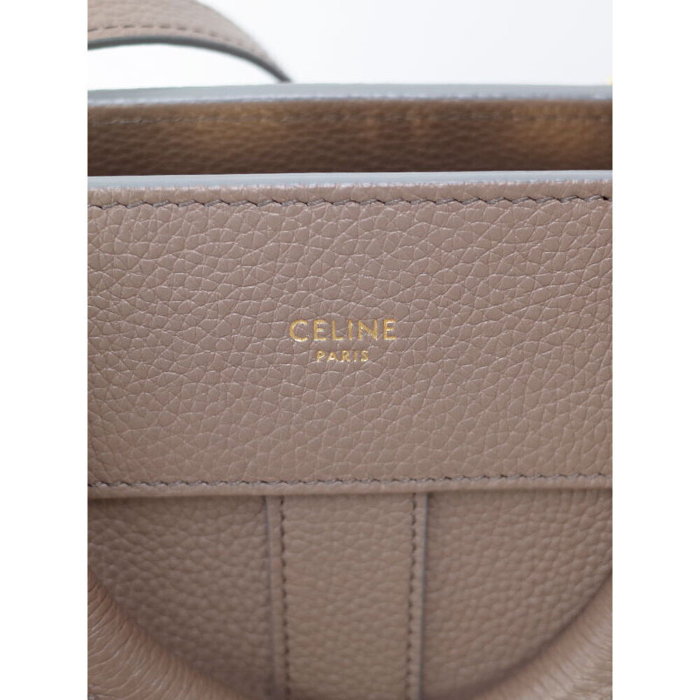 Celine Cabas de France bag grained calfskin Brown - Picture 8 of 9